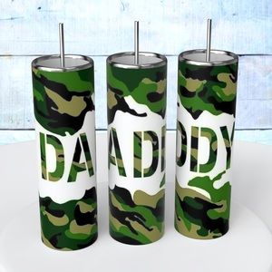 This listing is for ONE 20 OUNCE TUMBLER. The picture shows all three sides